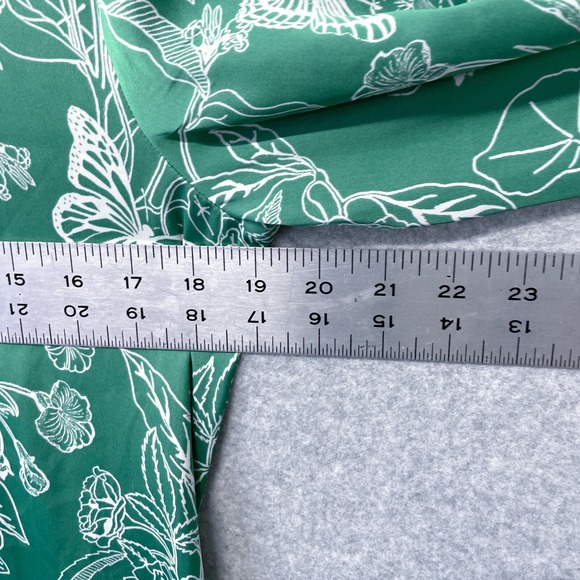 Ophelia Roe Dress Womens Medium Floral Button Front Shirt Dress Romantic - Picture 9 of 13